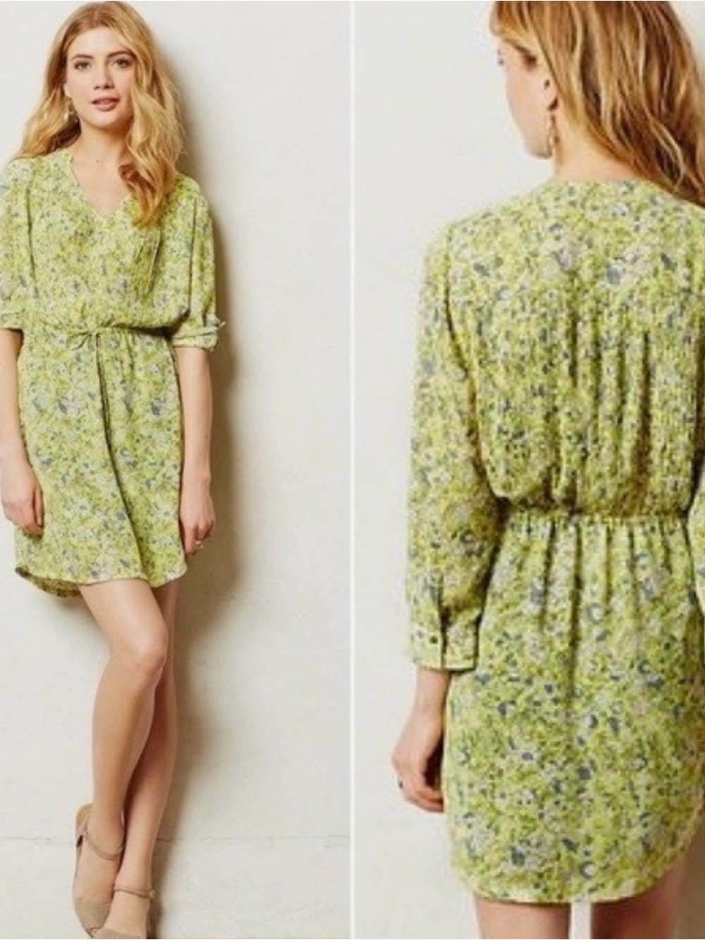 Maeve Galen Floral Mini Dress Size Small